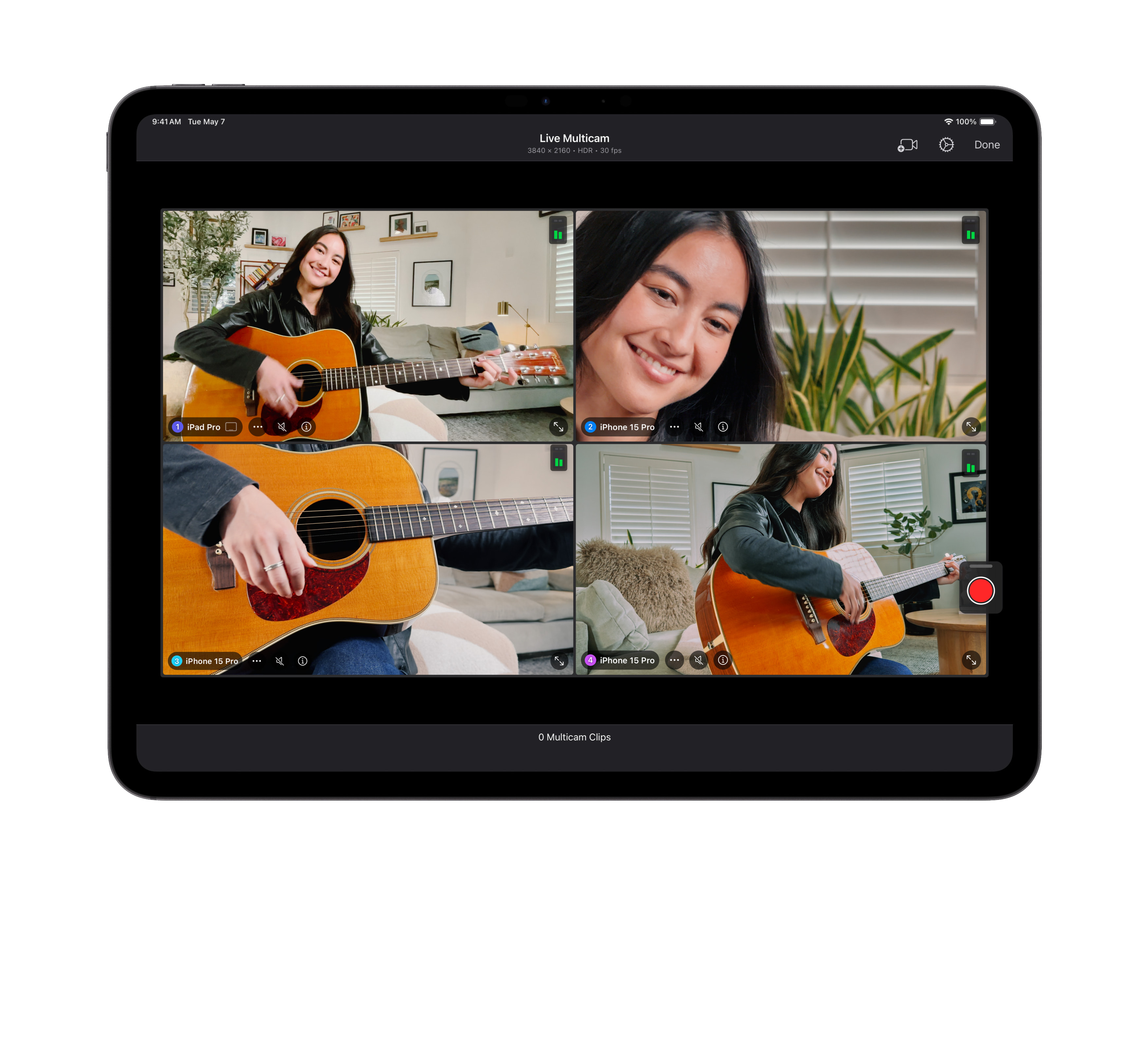 Vefmyndavél á betri stað og nýtt lyklaborð