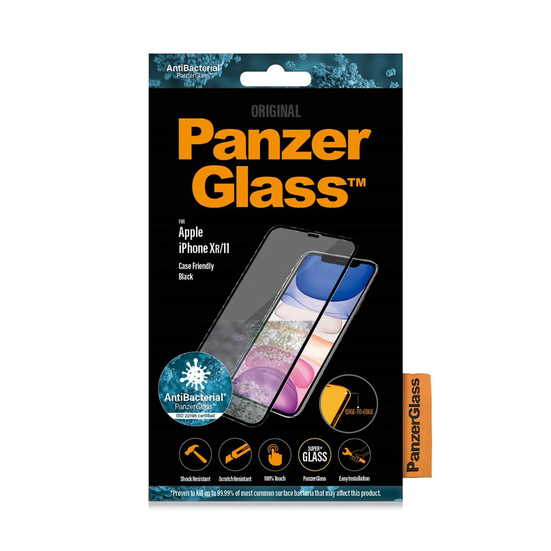 PanzerGlass iPhone 11 Töskuvænt Svart