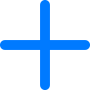 Blue plus symbol