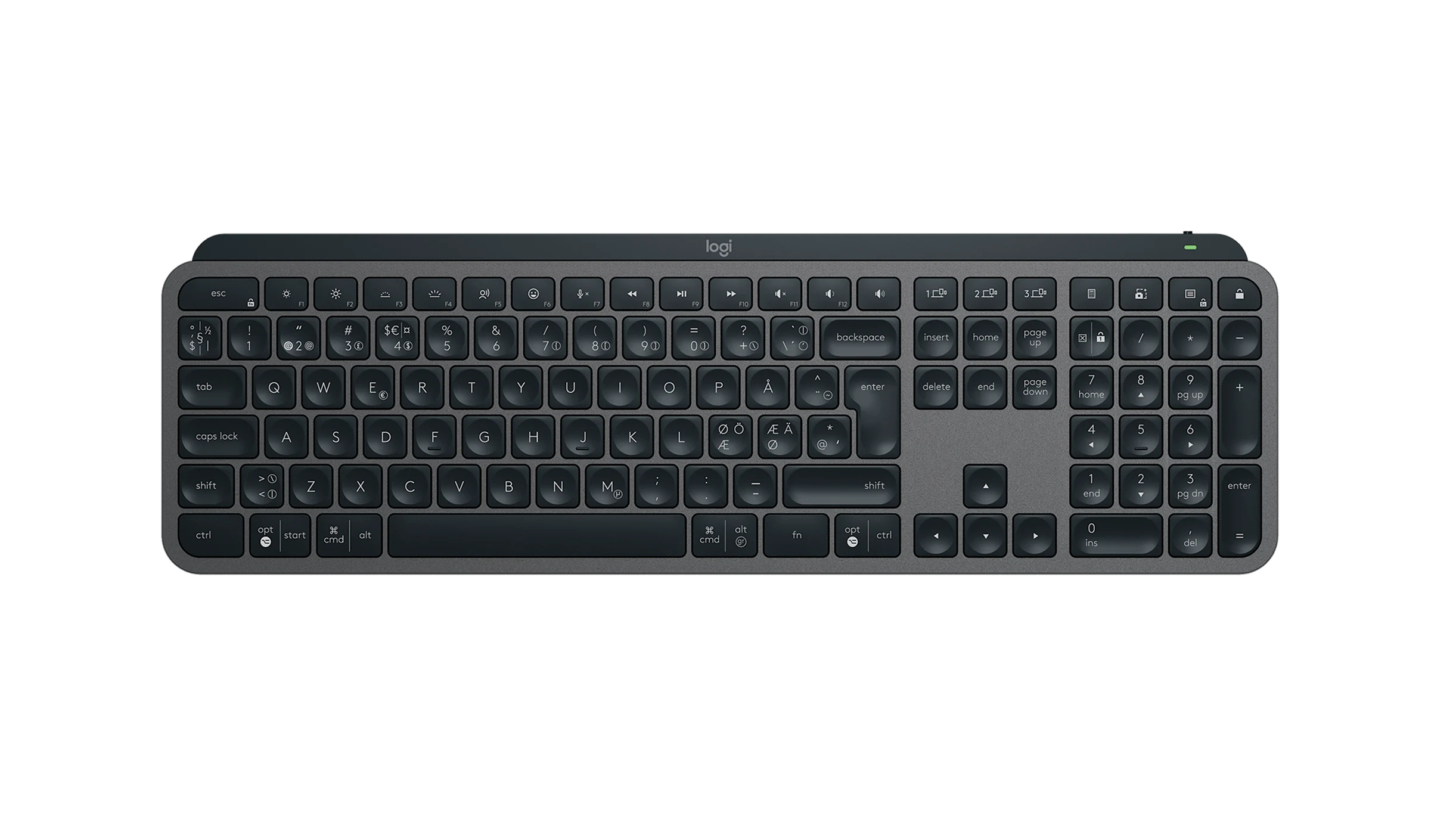 Logitech MX Keys S Wireless Keyboard, Graphite