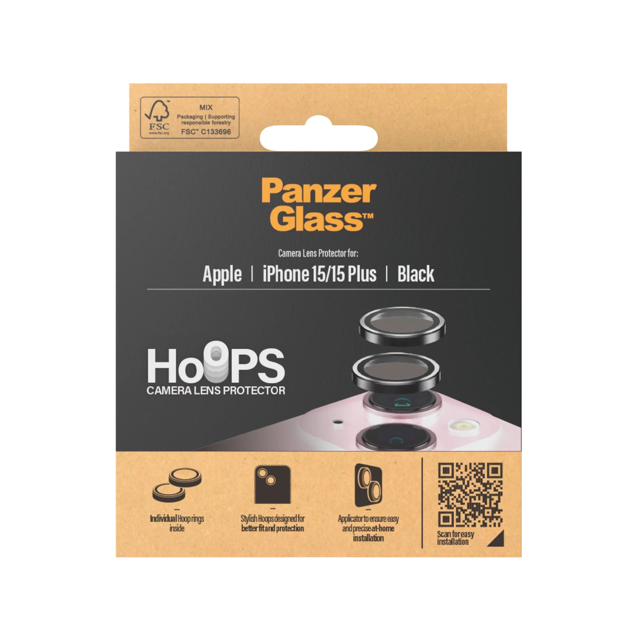 PanzerGlass Hoops Camera iPhone 15 Pro/15 Pro Max
