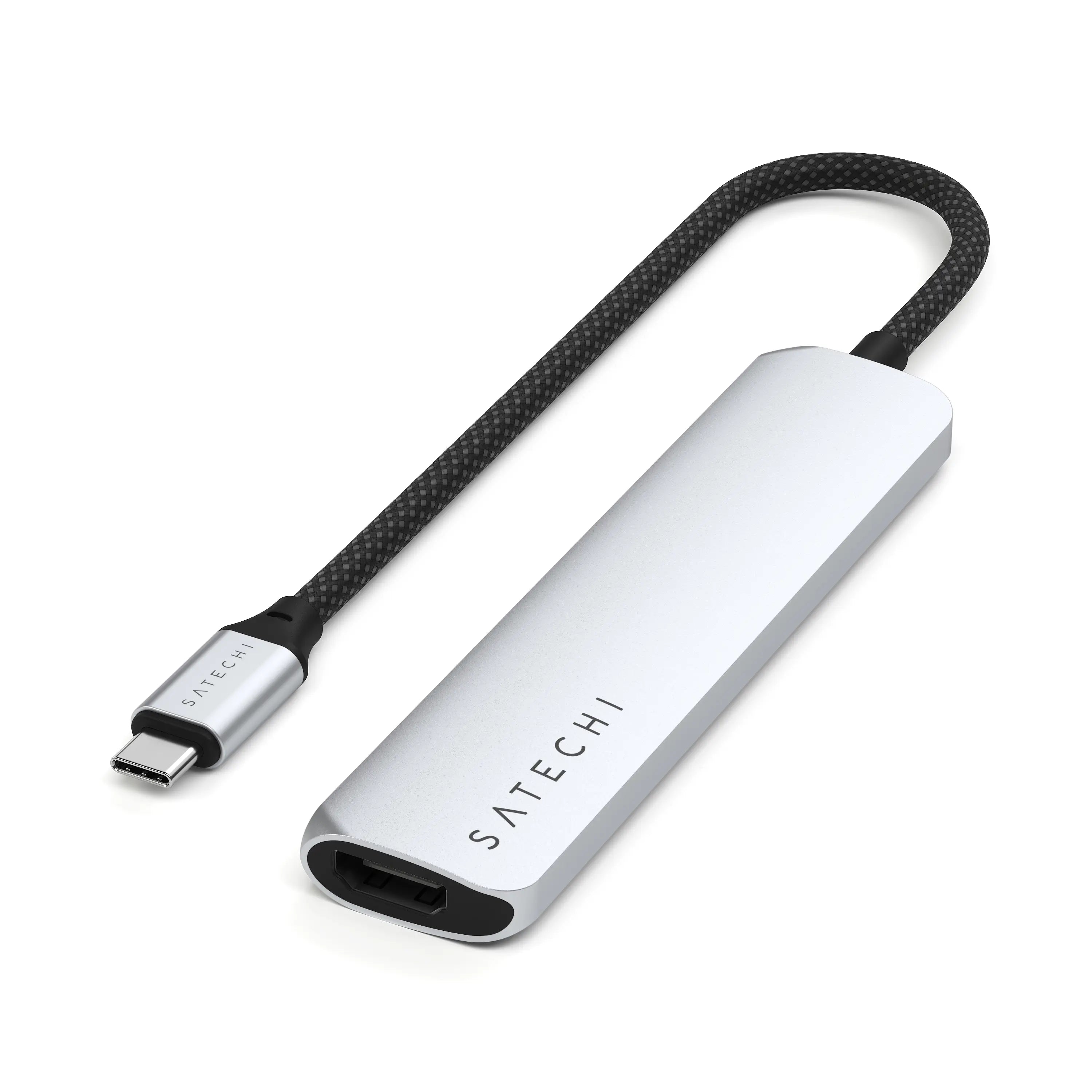Satechi 6-in-1 USB-C Slim Multiport Adapter Silver