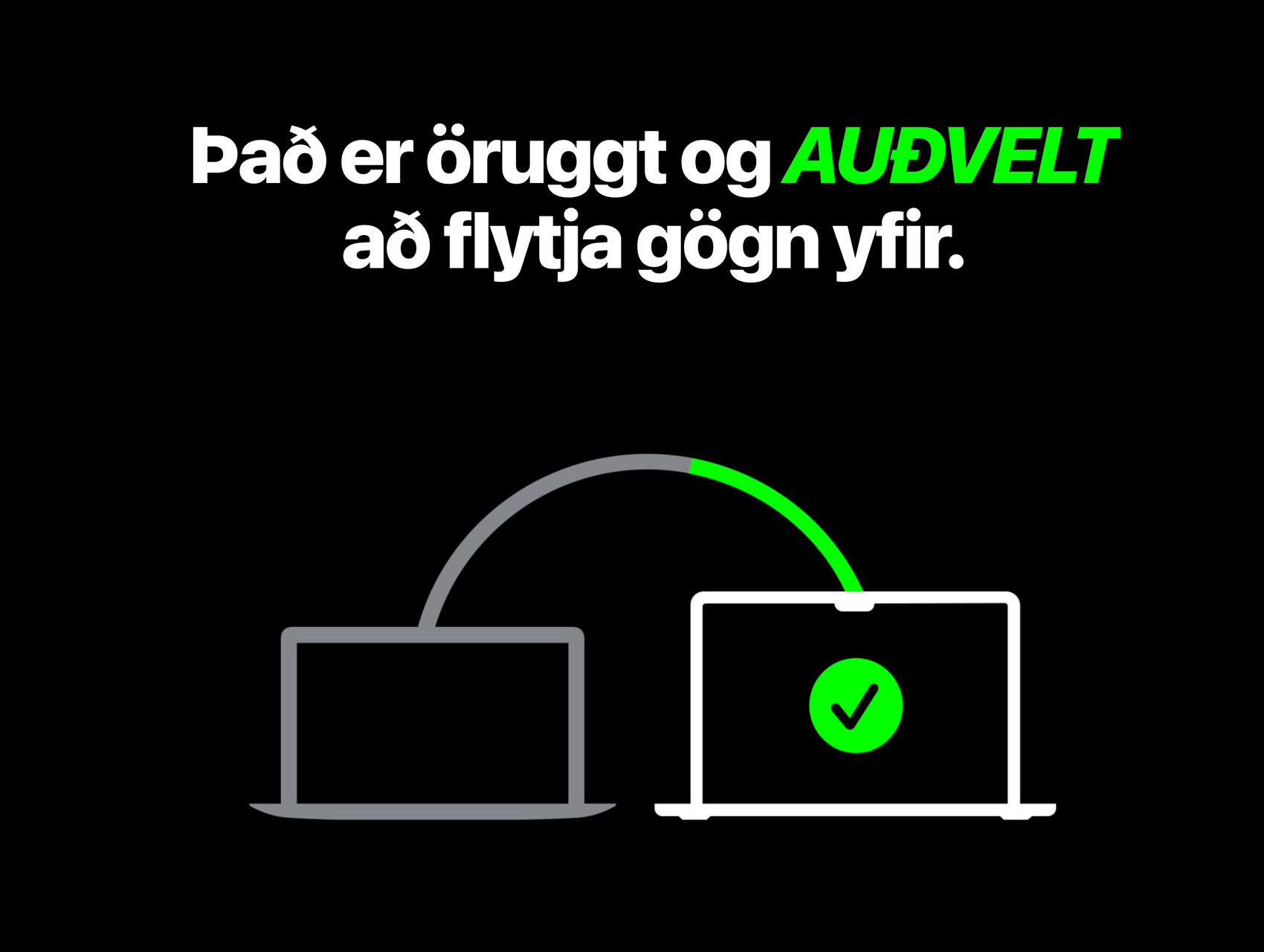 Öruggt og auðvelt. 