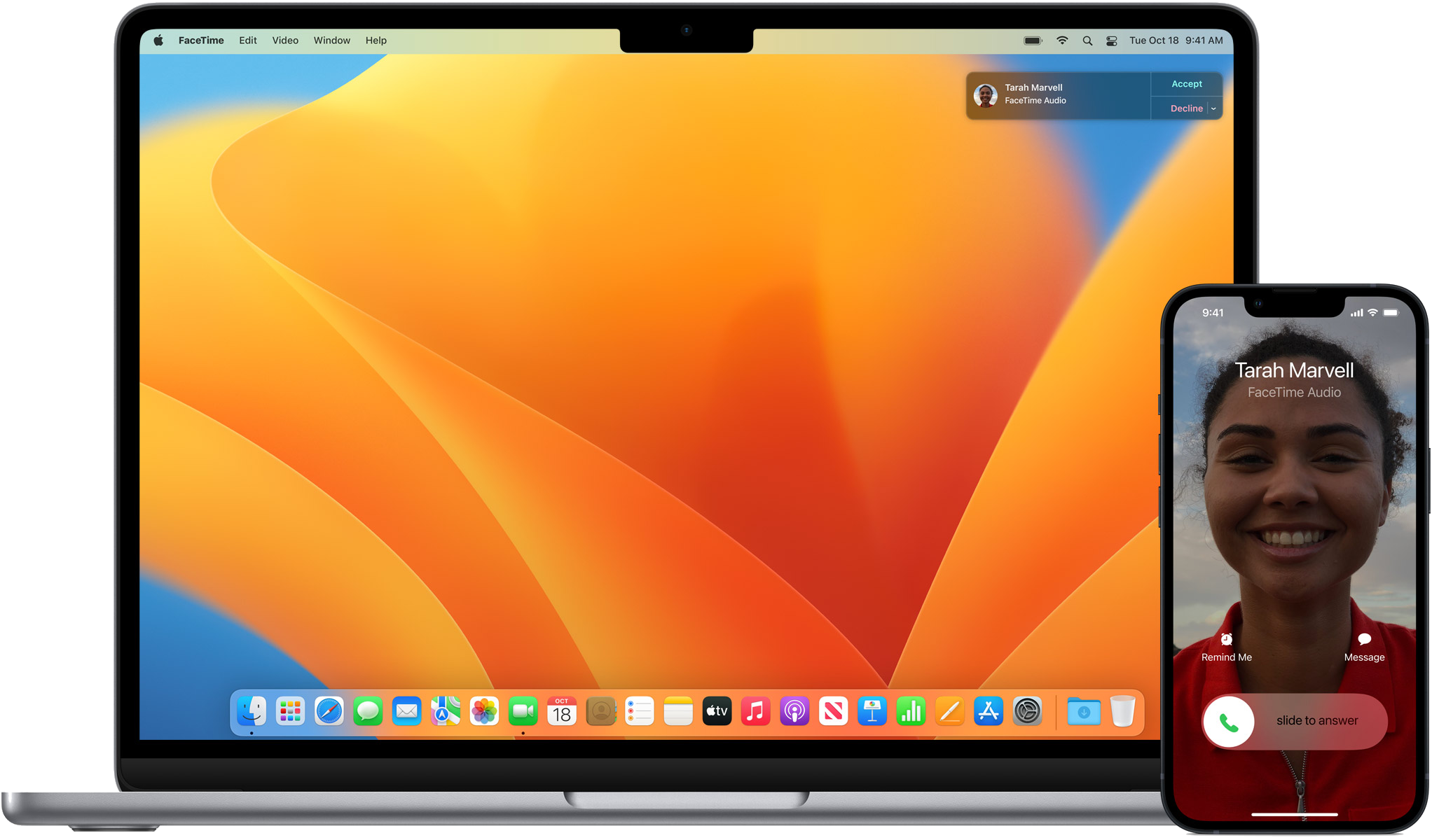 Mac, svarar nú símtalinu.