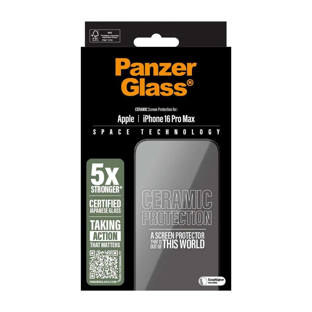 PanzerGlass Ceramic Screen Protect iPhone 16 Pro Max